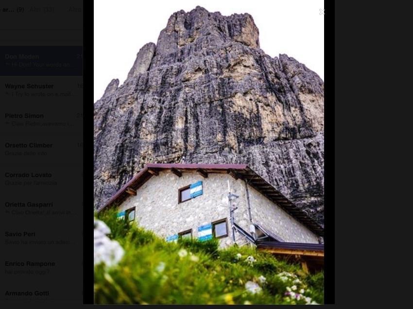 Отель Rifugio Velo Della Madonna Сан-Мартино-ди-Кастроцца Экстерьер фото